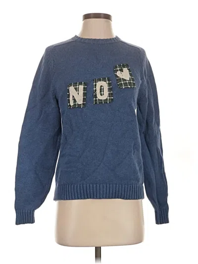 Pre-owned Unbranded Pullover Sweater In Blue