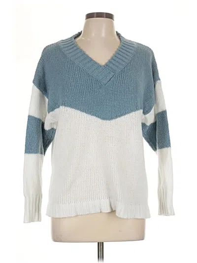 Pre-owned Unbranded Pullover Sweater In Blue