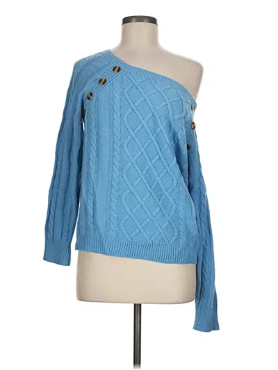 Pre-owned Unbranded Pullover Sweater In Blue