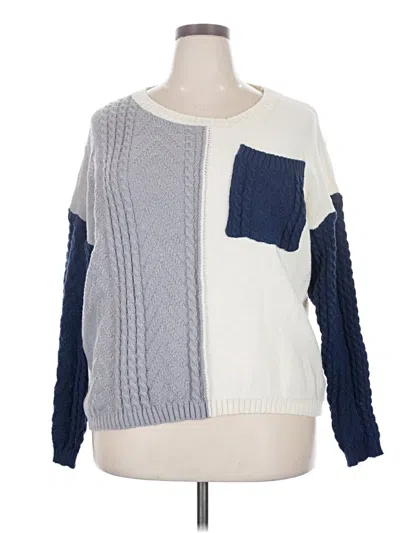 Pre-owned Unbranded Pullover Sweater In Blue