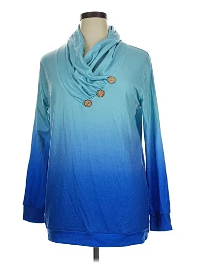 Pre-owned Unbranded Pullover Sweater In Blue