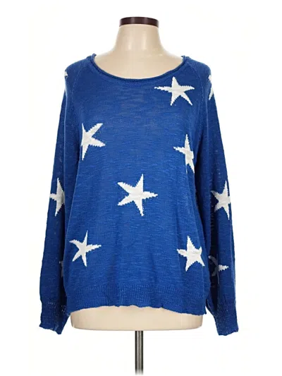 Pre-owned Unbranded Pullover Sweater In Blue
