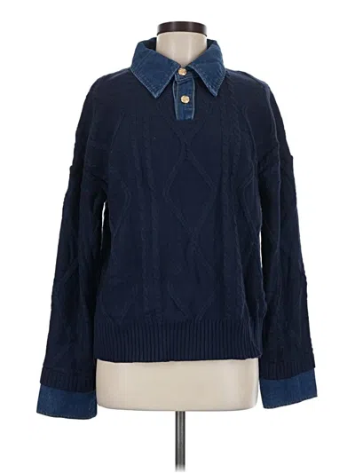 Pre-owned Unbranded Pullover Sweater In Blue