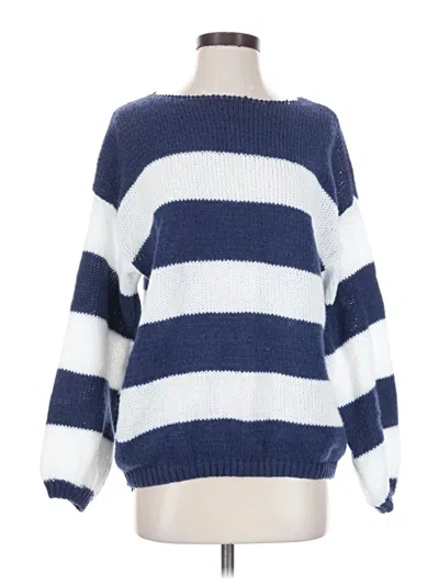 Pre-owned Unbranded Pullover Sweater In Blue