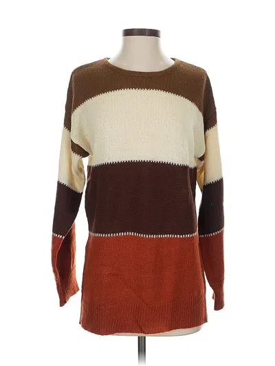 Pre-owned Unbranded Pullover Sweater In Brown