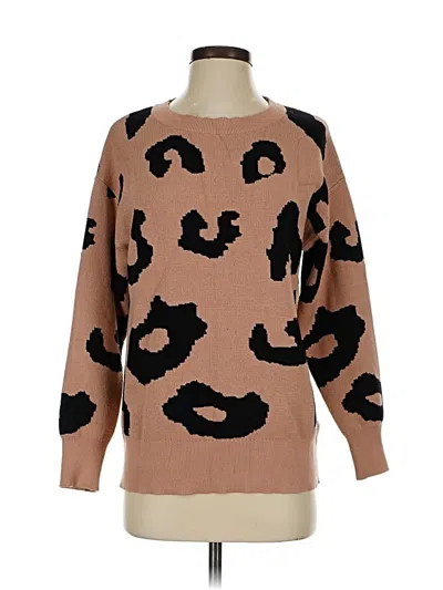 Pre-owned Unbranded Pullover Sweater In Brown