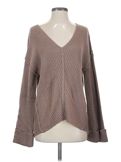 Pre-owned Unbranded Pullover Sweater In Brown