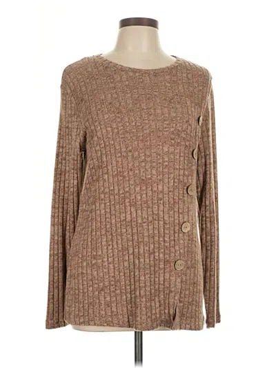 Pre-owned Unbranded Pullover Sweater In Brown