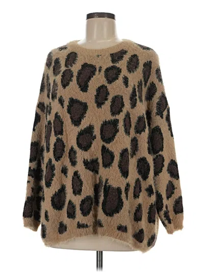 Pre-owned Unbranded Pullover Sweater In Brown