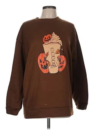 Pre-owned Unbranded Pullover Sweater In Brown