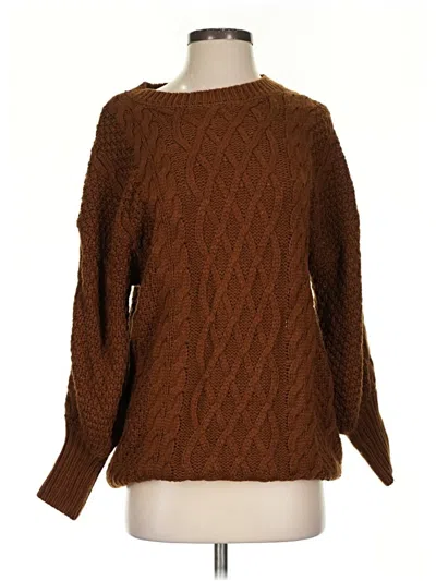 Pre-owned Unbranded Pullover Sweater In Brown