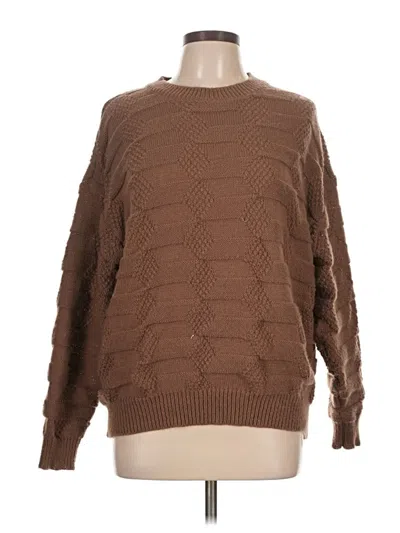 Pre-owned Unbranded Pullover Sweater In Brown