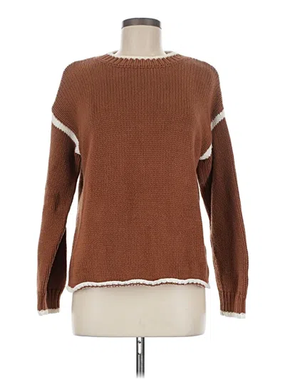 Pre-owned Unbranded Pullover Sweater In Brown