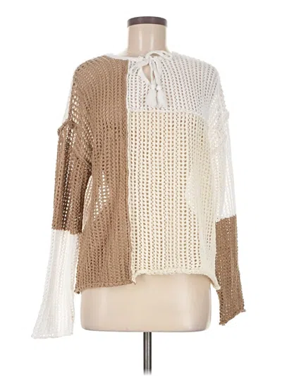 Pre-owned Unbranded Pullover Sweater In Brown