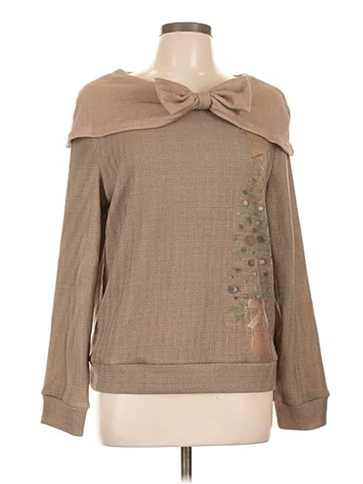 Pre-owned Unbranded Pullover Sweater In Brown