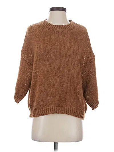 Pre-owned Unbranded Pullover Sweater In Brown
