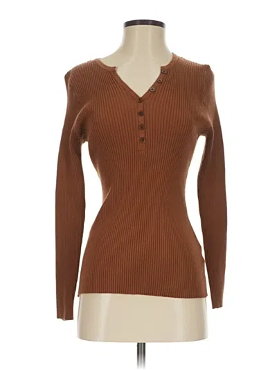 Pre-owned Unbranded Pullover Sweater In Brown