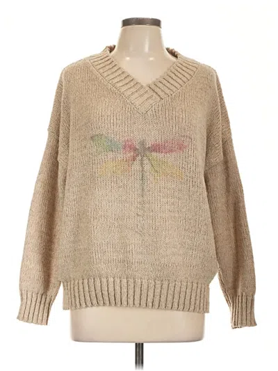 Pre-owned Unbranded Pullover Sweater In Brown