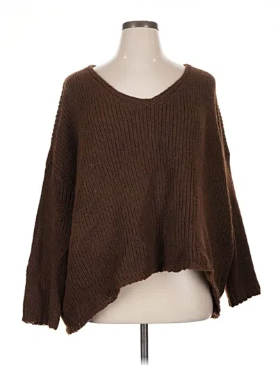Pre-owned Unbranded Pullover Sweater In Brown