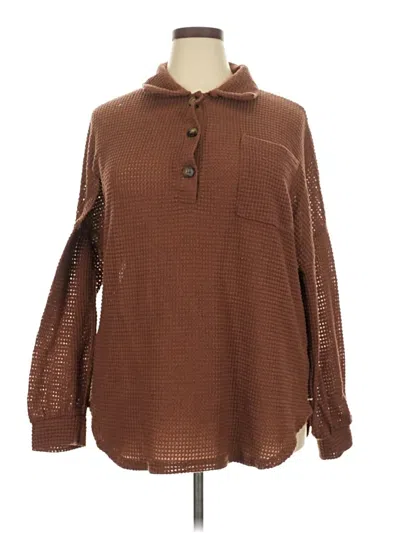 Pre-owned Unbranded Pullover Sweater In Brown