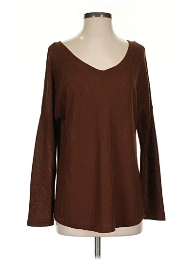 Pre-owned Unbranded Pullover Sweater In Brown