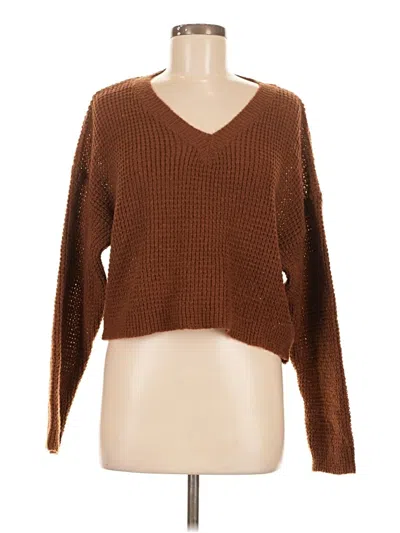 Pre-owned Unbranded Pullover Sweater In Brown