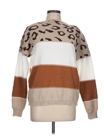 Pre-owned Unbranded Pullover Sweater In Brown
