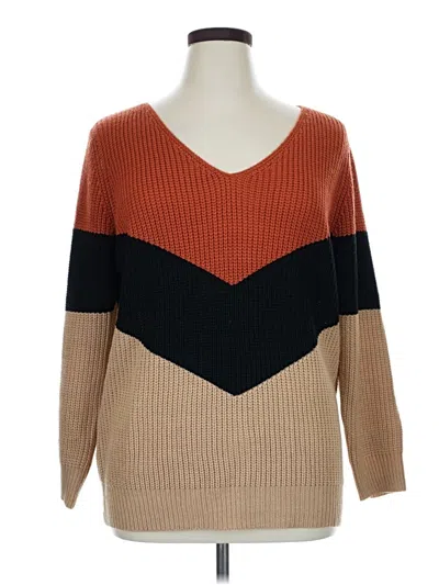 Pre-owned Unbranded Pullover Sweater In Brown