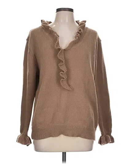 Pre-owned Unbranded Pullover Sweater In Brown