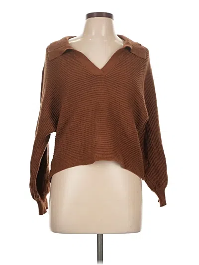 Pre-owned Unbranded Pullover Sweater In Brown