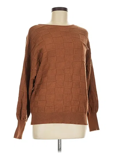Pre-owned Unbranded Pullover Sweater In Brown