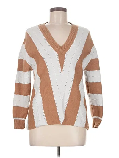 Pre-owned Unbranded Pullover Sweater In Brown