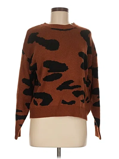 Pre-owned Unbranded Pullover Sweater In Brown