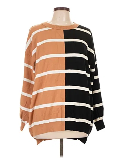 Pre-owned Unbranded Pullover Sweater In Brown