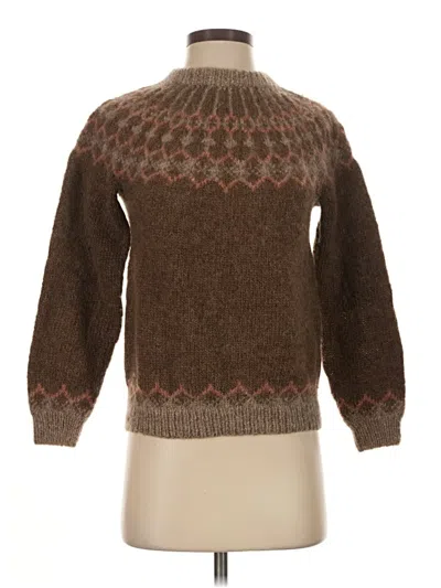 Pre-owned Unbranded Pullover Sweater In Brown