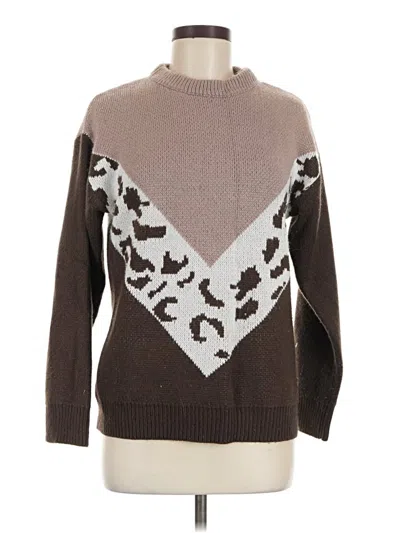 Pre-owned Unbranded Pullover Sweater In Brown