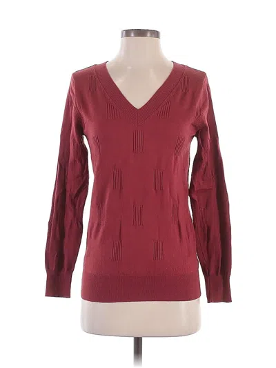 Pre-owned Unbranded Pullover Sweater In Burgundy