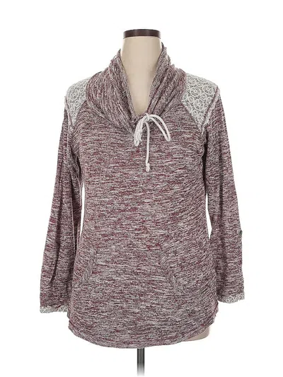 Pre-owned Unbranded Pullover Sweater In Burgundy