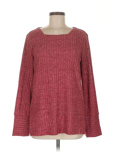 Pre-owned Unbranded Pullover Sweater In Burgundy
