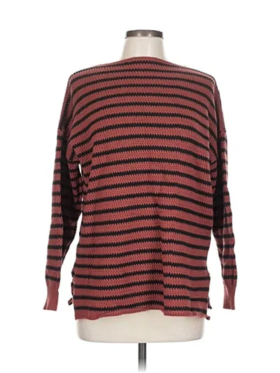 Pre-owned Unbranded Pullover Sweater In Burgundy