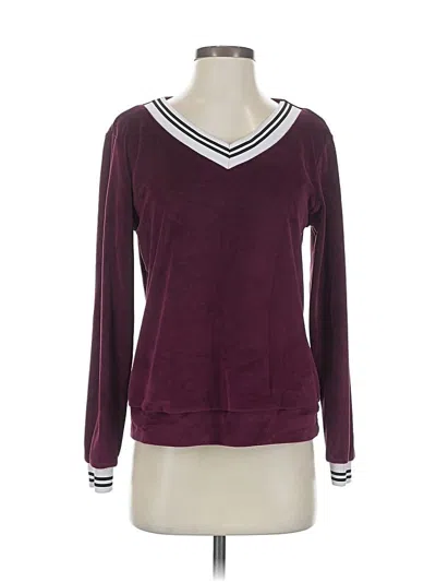 Pre-owned Unbranded Pullover Sweater In Burgundy