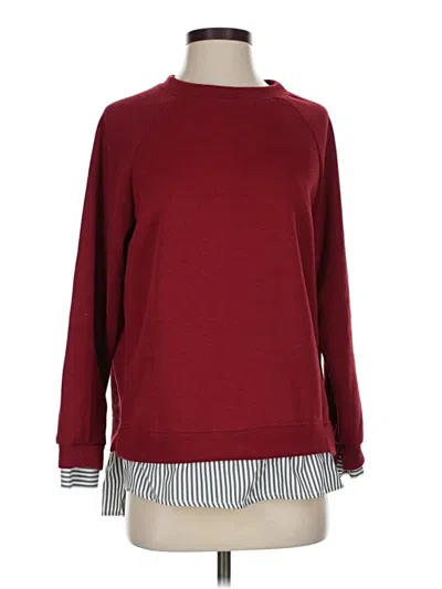 Pre-owned Unbranded Pullover Sweater In Burgundy
