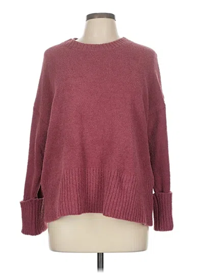 Pre-owned Unbranded Pullover Sweater In Burgundy