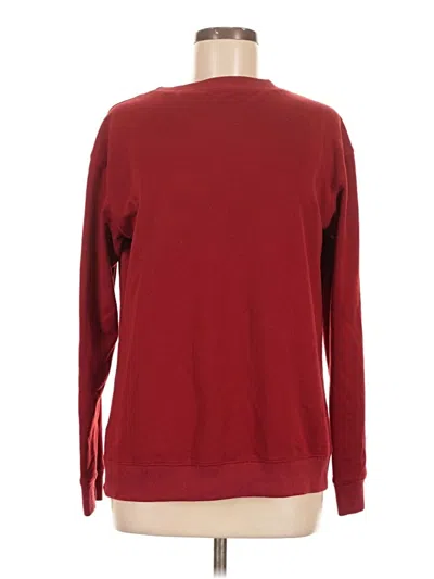 Pre-owned Unbranded Pullover Sweater In Burgundy