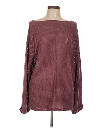 Pre-owned Unbranded Pullover Sweater In Burgundy