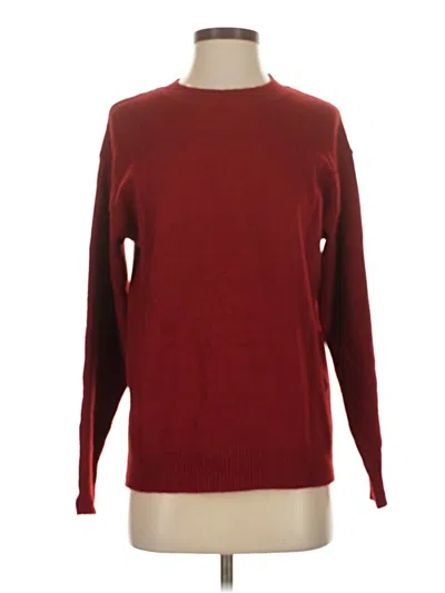 Pre-owned Unbranded Pullover Sweater In Burgundy