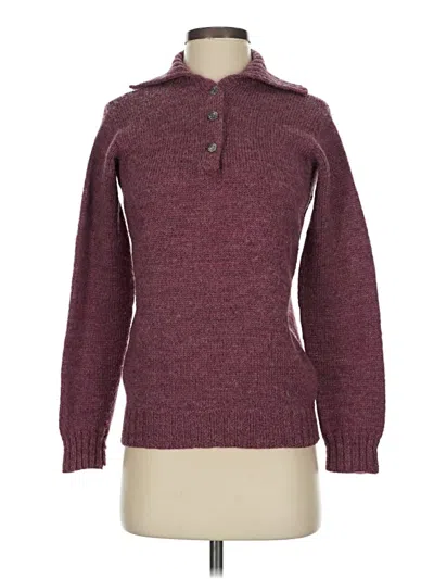 Pre-owned Unbranded Pullover Sweater In Burgundy