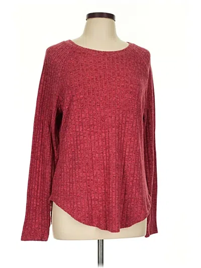 Pre-owned Unbranded Pullover Sweater In Burgundy