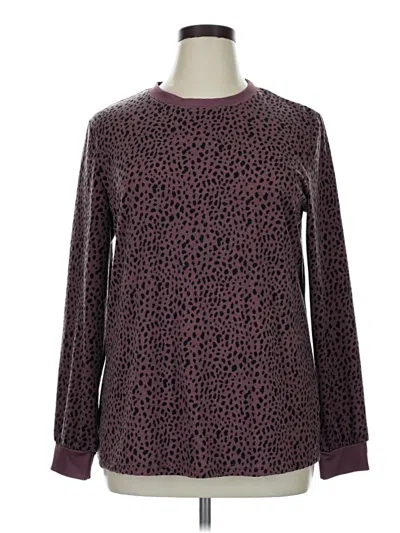 Pre-owned Unbranded Pullover Sweater In Burgundy