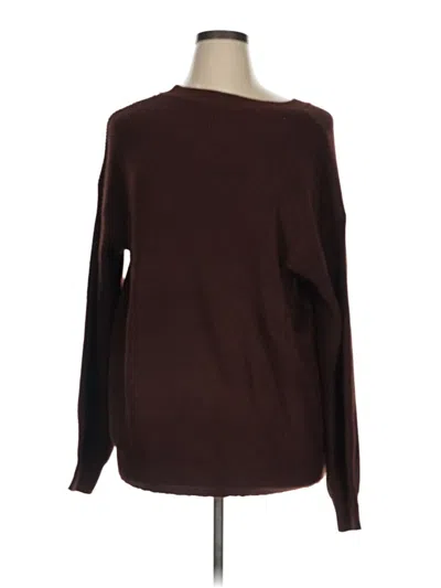 Pre-owned Unbranded Pullover Sweater In Burgundy